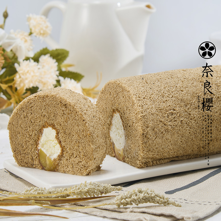 奈良櫻手作新栗子生乳捲 S